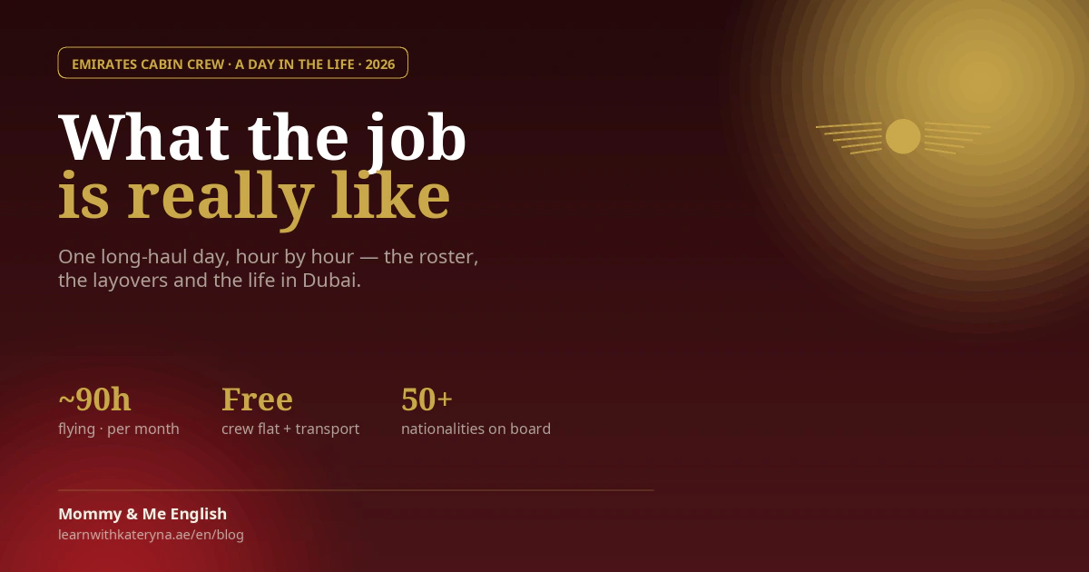 Emirates cabin crew a day in the life — a long-haul day, layovers and life in Dubai