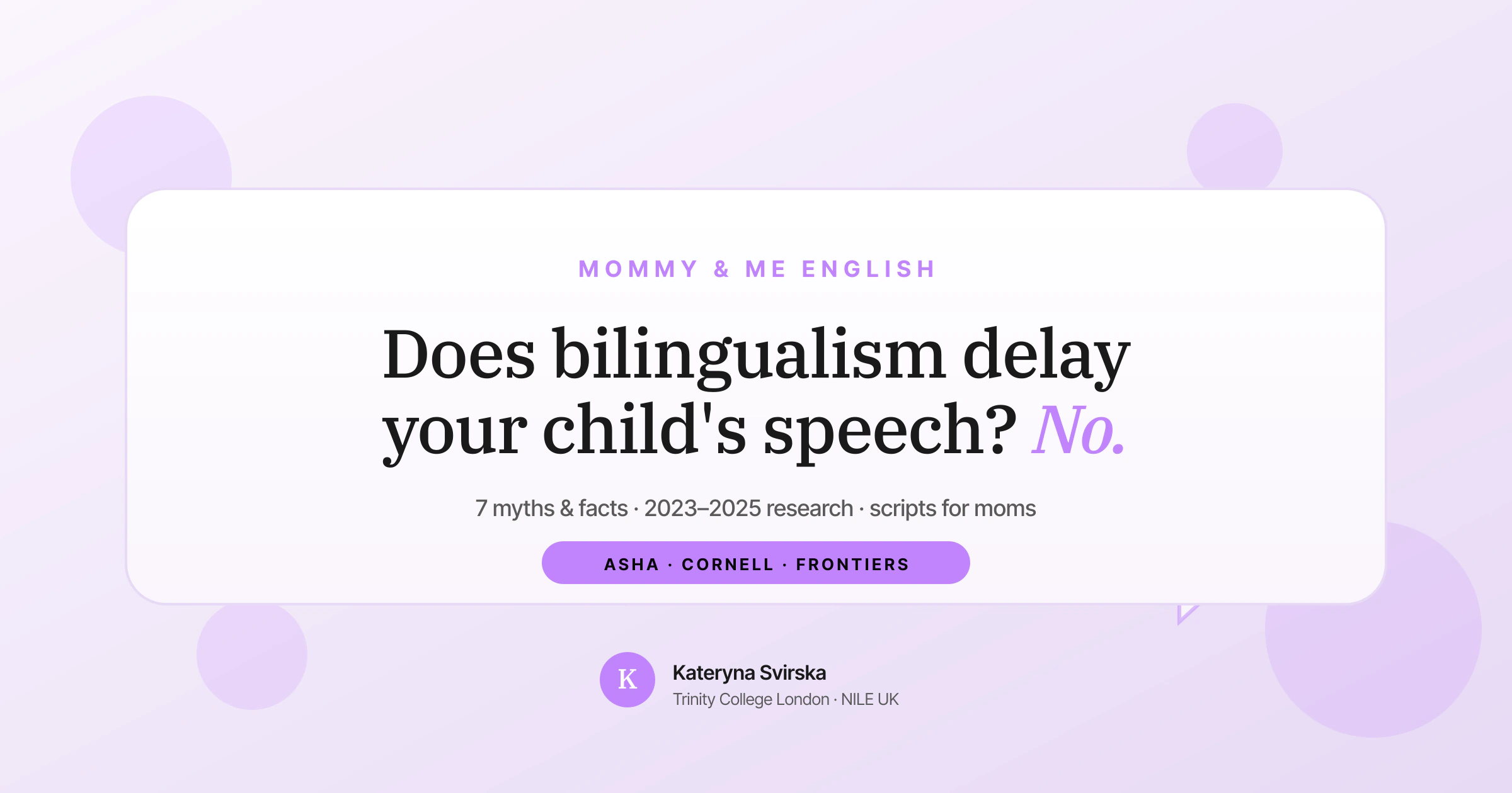 Bilingual toddler playing and learning English with mom — Mommy & Me English