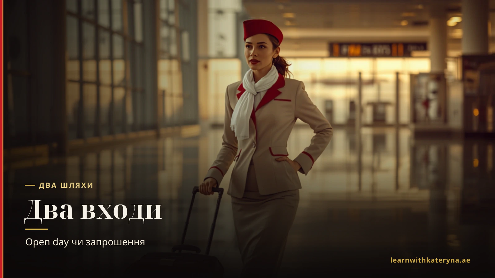 Два шляхи заявки до бортпровідниці Emirates — open day з очною здачею резюме й першим відбором проти онлайн-порталу з відеоінтерв'ю та оцінками
