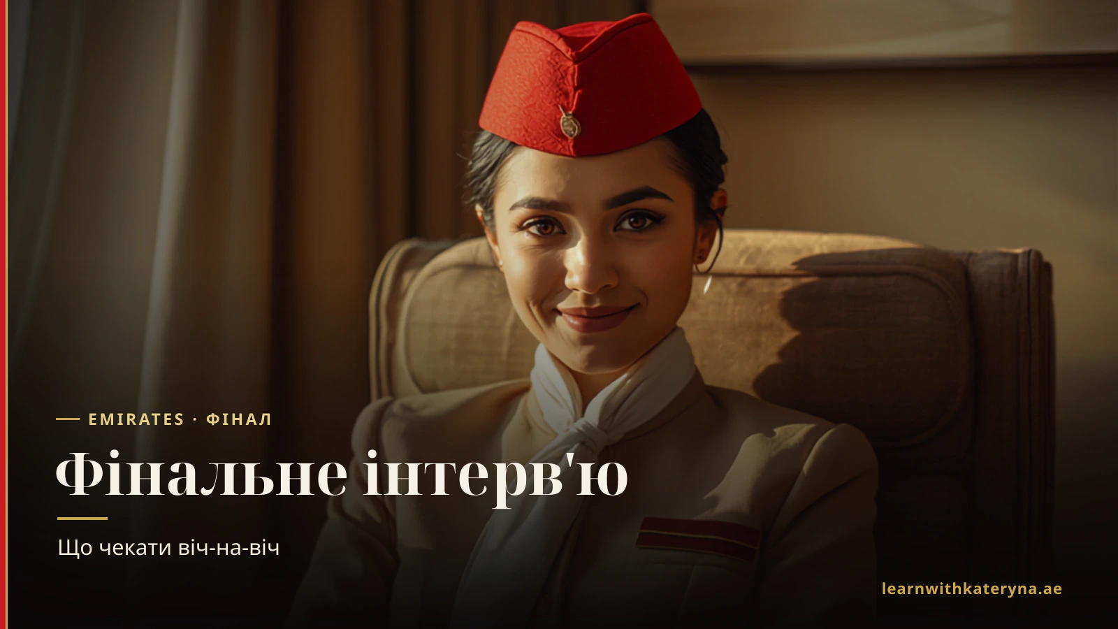 Фінальне інтерв'ю бортпровідника Emirates 2026 — формат один на один, 6 компетенцій, банк із 5 історій