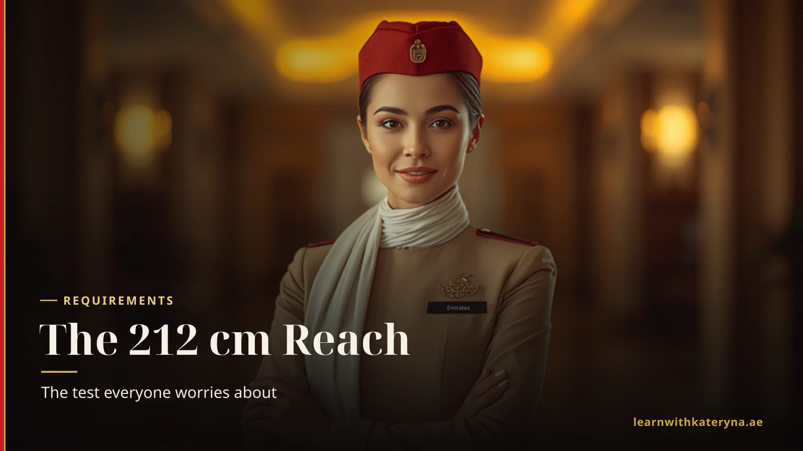 How to pass the 212 cm reach test on Emirates Assessment Day — technique