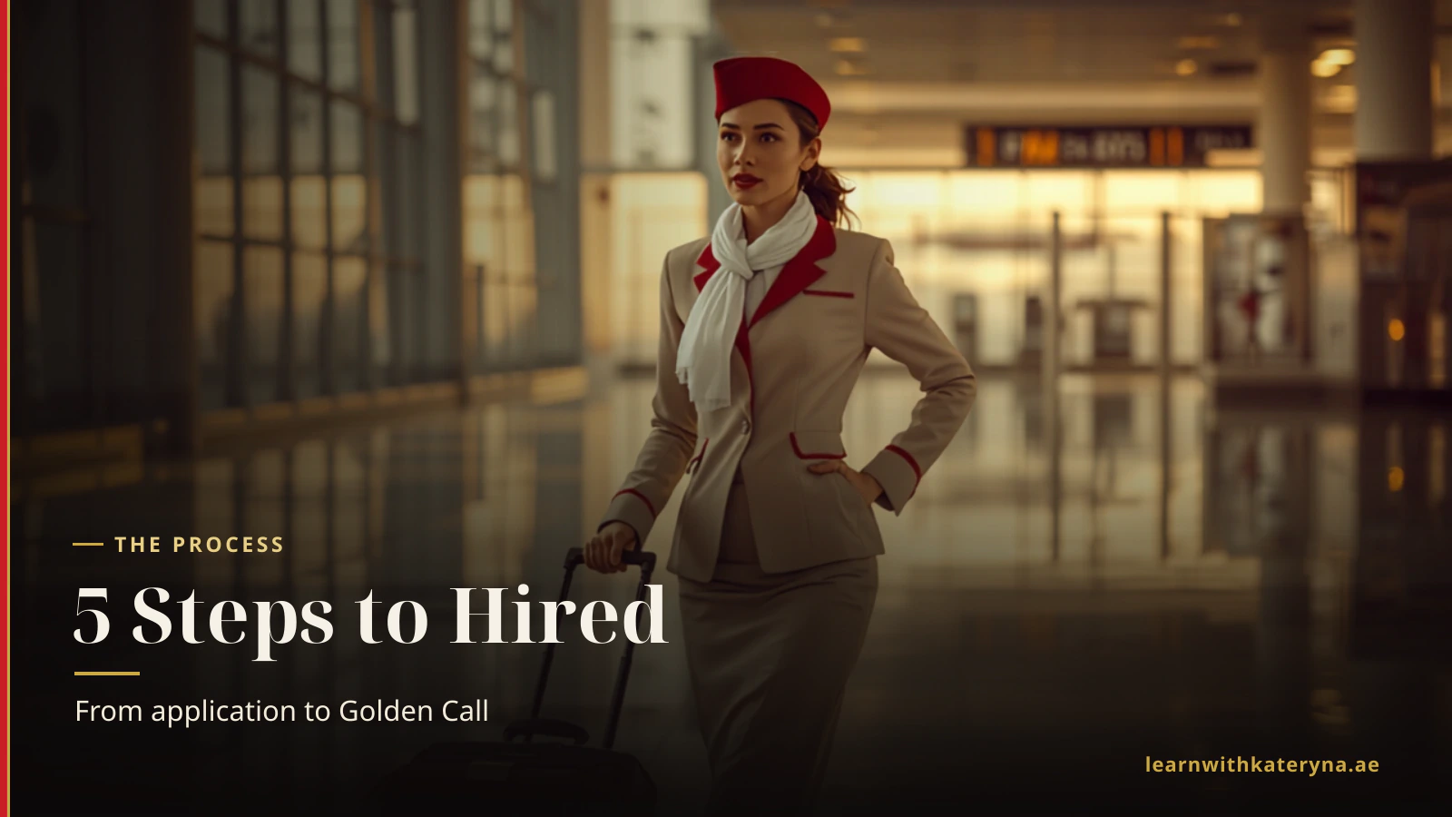The 5 stages of the Emirates cabin crew recruitment process — infographic