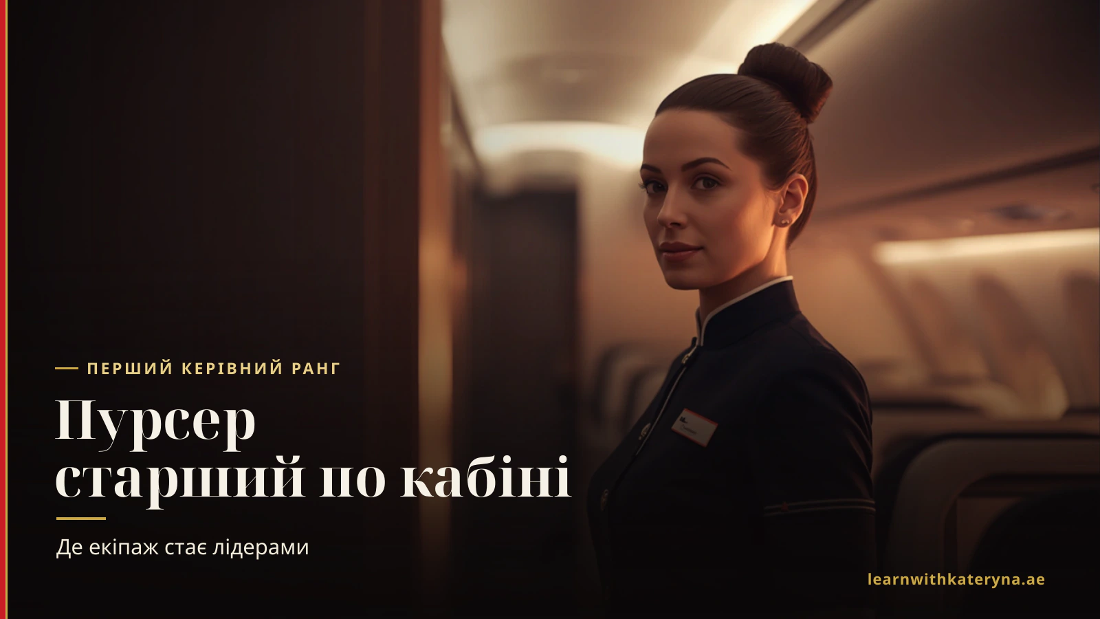 Пурсер веде команду кабіни — перший керівний ранг