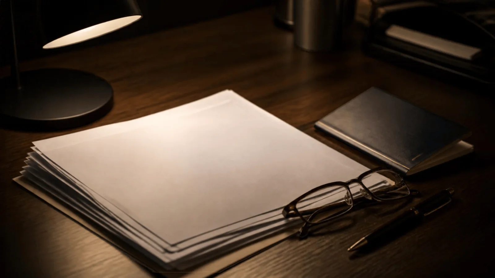 Official documents, a passport and a pen on a desk under a reading lamp — checking an aviation regulator's published rules
