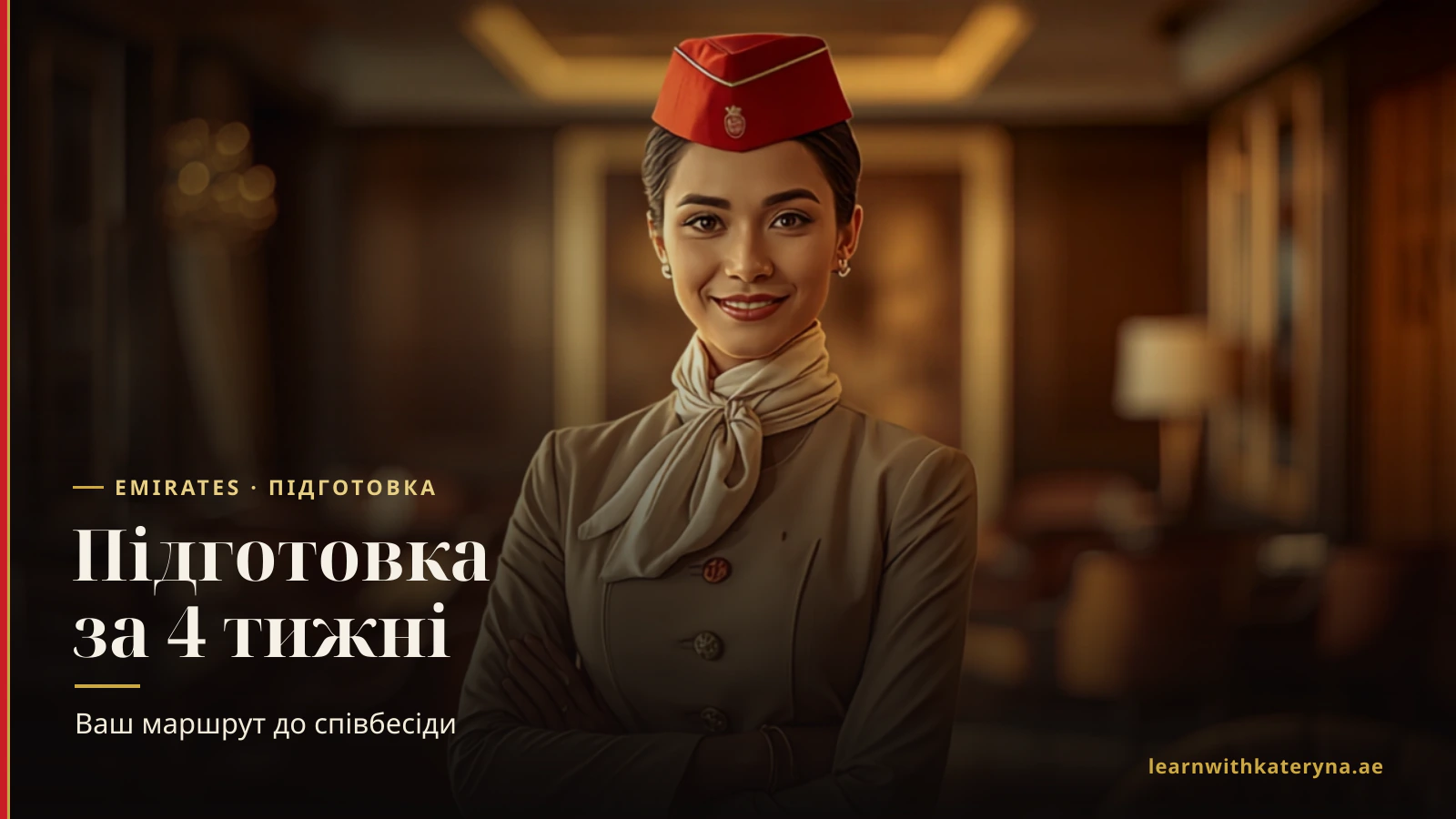 Бортпровідниця Emirates — підготовка до співбесіди за планом на 4 тижні