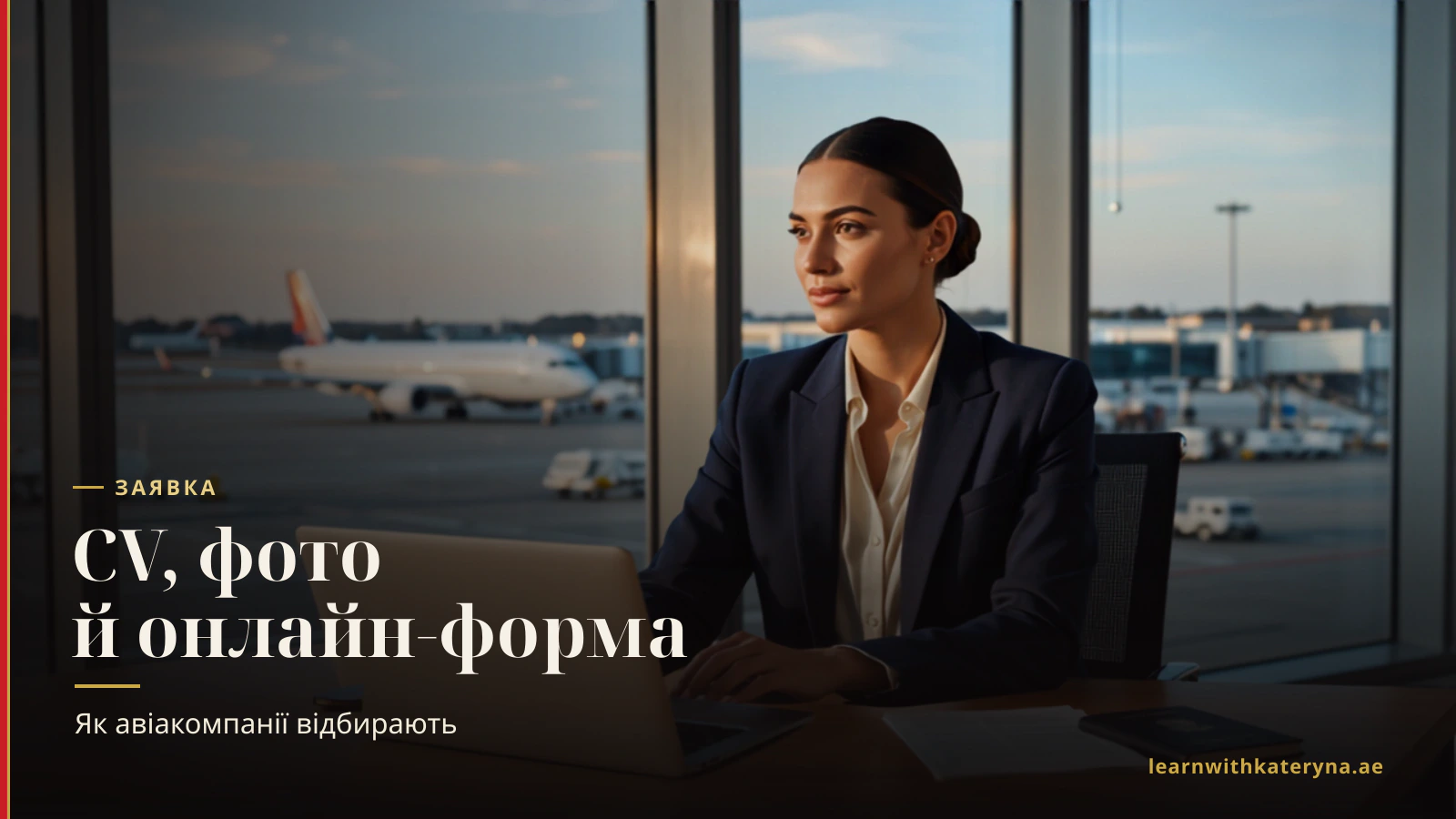 Кандидатка подає резюме через онлайн-портал вакансій авіакомпанії — процес подачі